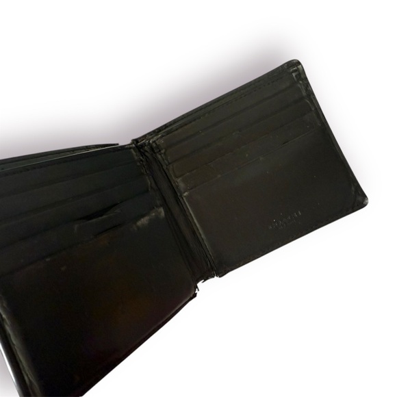 Coach Wallet Slim Billfold in Signature Charcoal Black - Picture 3 of 10